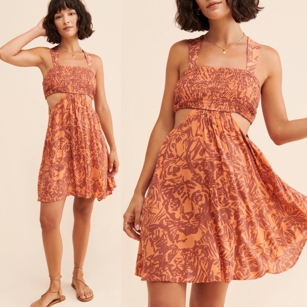 Anthropologie Bandeau Piper Mini Dress Medium Petite NWT